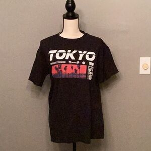 Kids Black Large Tokyo Graphic Tee EUC